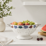 آبکش لعابی گلدار - Image 2